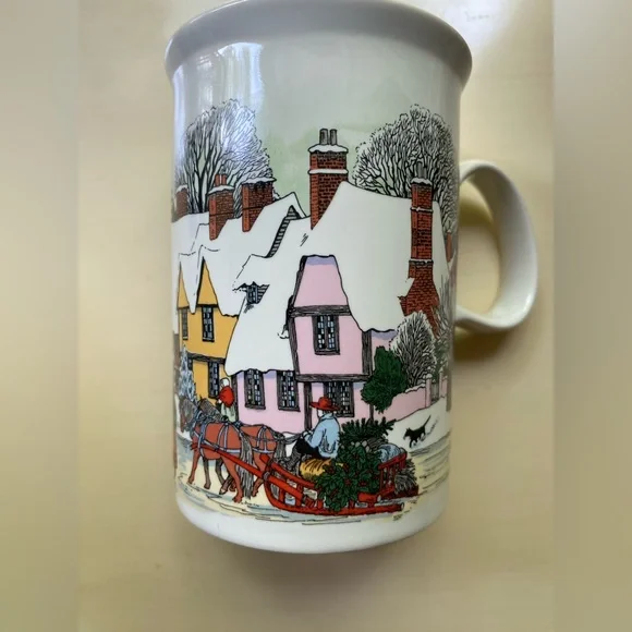 Coffee/hot cocoa Dunoon Christmas mugs 
Set of 4 fine stoneware.Made in Scotland - Picture 7 of 15